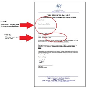 Allied Health Professional GP Referral Letter Page 1
