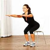 woman doing squats